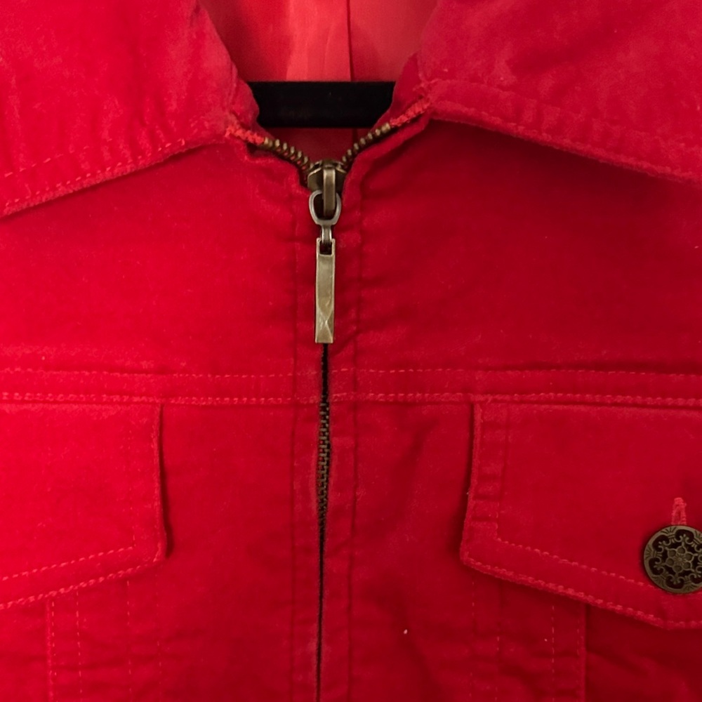 Coldwater Creek Vibrant Red Shirt Jacket - Picture 5 of 8